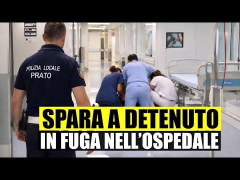 Video TERRORE AL PRONTO SOCCORSO: AGENTE SPARA A DETENUTO CHE TENTA LA FUGA. È INDAGATO - PRATO