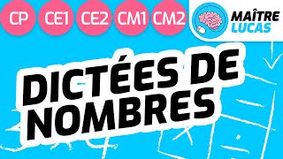 Dictée de nombres CP - CE1 - CE2 - CM1 - CM2 - Cycle 2 et 3 - Série 1 - Maths - Numération