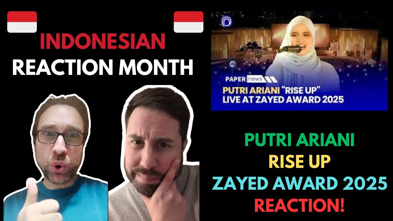 British Men React To Putri Ariani - Rise Up (Live at Zayed Award 2025)