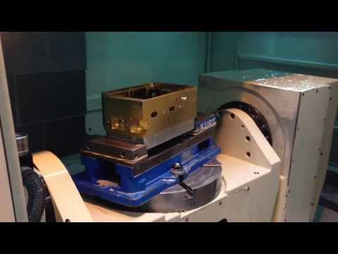 A machined component (Post op) on our Hurco VMX42U 5-Axis CNC