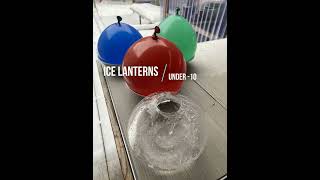 Ice lanterns
