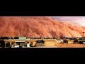 Massive dust storm in Arabian Desert.