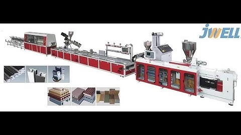 Plastic profile extrusion,WPC profile production line,JWELL Machinery  (Video)infssx@jwell.cn