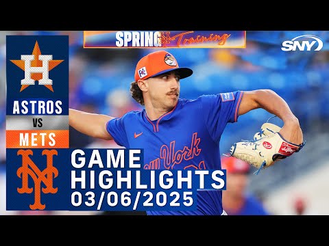 Mets vs Astros (3/6/25) | Francisco Lindor | Mets Highlights