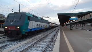 E405 017 per MRS Brindisi-Mantova Frassine, in transito a Bari Centrale!