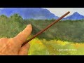 Acrylic Painting Tutorial: Mountain Meadows 4 #paintinglesson  #acryliclandscapetutorial #paintalong