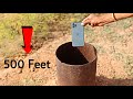 Sending And Calling My iPhone to 500 Feet Deep Borewell - क्या अब कॉल लगेगा? 😳 - Interesting Result