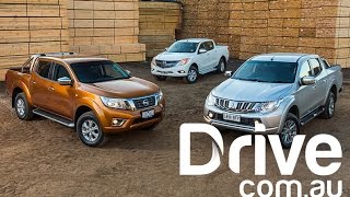 2015 Mitsubishi Triton v Nissan Navara v Mazda BT-50 Comparison | Drive.com.au