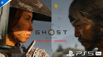 PS5 PRO ENHANCED | GHOST OF YOTEI | FINAL BOSS FIGHT + ENDINGS ATSU VS LORD SAITO | 4K ULTRA HDR