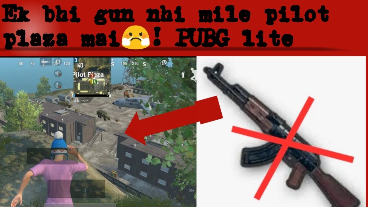 I can't find any gun😭!PUBG lite
