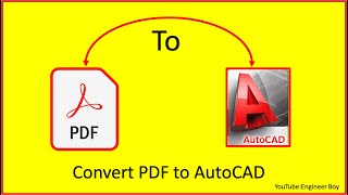 How to convert pdf to autocad/ inserting pdf file to autocad.