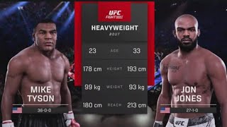 UFC 5 Mike Tyson Vs Jon Jones - Brutal #UFC Heavyweight Fight English Commentary PS5