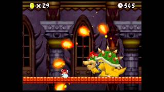 New Super Mario Bros. Boss 10 (Final Boss) - Bowser & Bowser Jr.