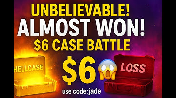 Hellcase Unbelievable! We Almost WON This $6 Case Battle… use code: jade
