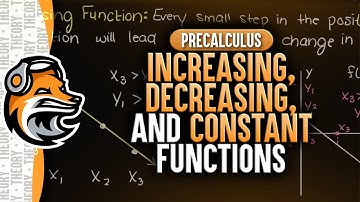 Increasing, Decreasing and Constant Functions