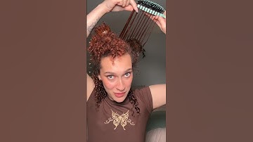 THIS MIGHT BE THE BEST CURLY HAIRBRUSH!! #curlyhair #hairstyletutorial