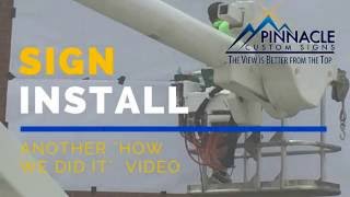 Installation of a Dimensional Letter Building Sign