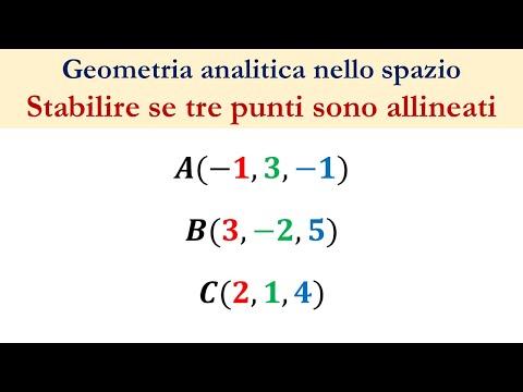 Video: Due punti possono essere non allineati?