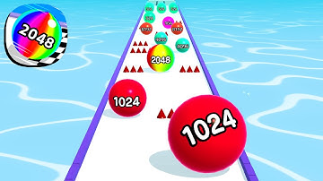 Ball Run 2048 - All Levels Gameplay Android, iOS ( Levels 2000 )