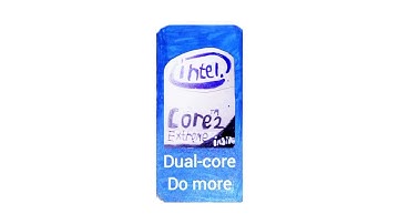 Intel Core 2 Extreme (Dual-core do more) logo animation (paper version)