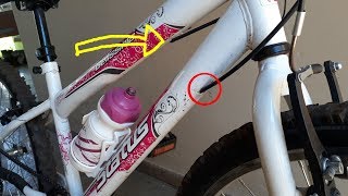 Como fazer Cabeamento Interno em Bicicleta de Ferro