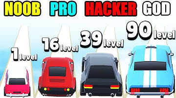 NOOB vs PRO vs HACKER vs GOD in Level Up Cars