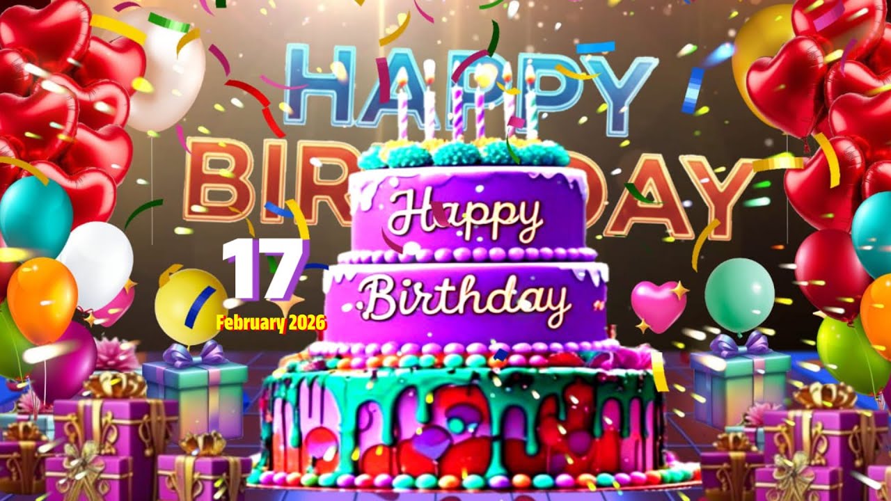 17 February Ultimate Happy Birthday Song 2026 💖 Birthday Song-Virtual Surprise 🌹AI Avatar Love Music