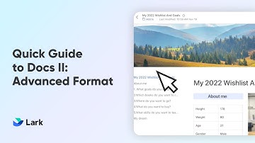 Lark 101 | Lark Docs quick guide II to advanced format | Master Document Formatting in Lark Docs