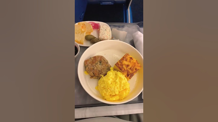 Airplane food - breakfast in Delta One first class - LAX to JFK route