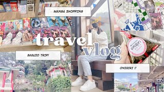 travel vlog 🍙 : baguio trip, manga shopping, visiting tourist spots + more!