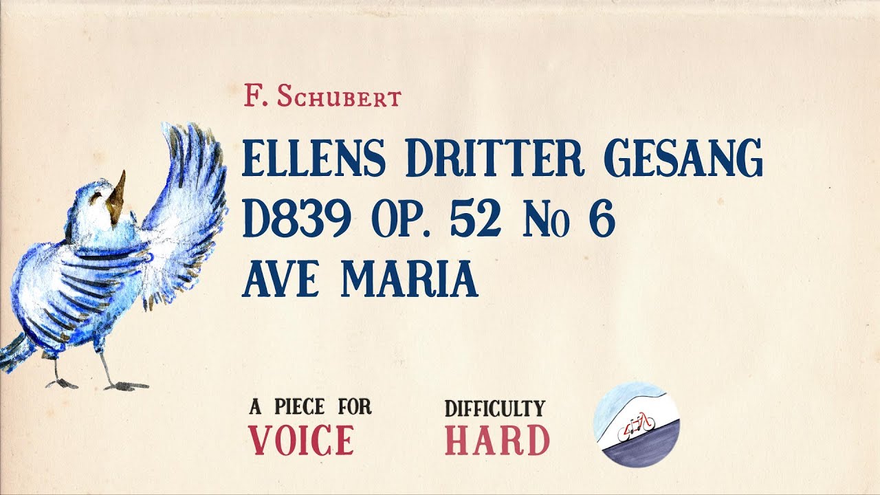 🎹 F. Schubert - Ellens Dritter Gesang Op. 52 No 6, Ave Maria [Piano