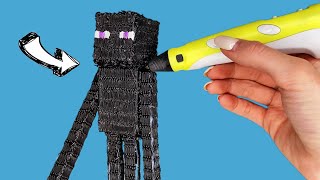 ЭНДЕРМЕН ИЗ МАЙНКРАФТА 3D РУЧКОЙ // DIY 3D PEN MINECRAFT