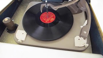 Motorola Calypso record player playing a 78 RPM record.