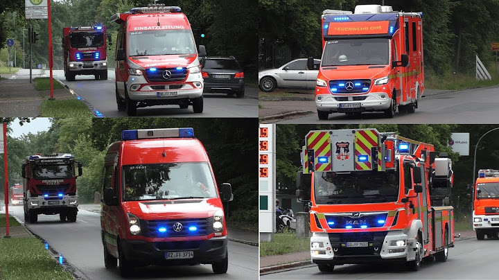 [Feuer im Seniorenheim] Einsatzfahrten zur Alarmübung in Witzhave