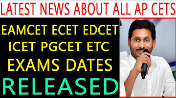Ap Eamcet, Ecet, Edcet, Icet, Pgcet, etc dates released #saiinfozone.