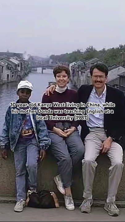 10 ye old Kanye West living in China, while his mother Donda was