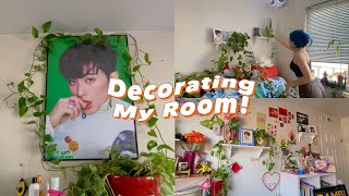 Decorating My Room: kpop posters, plants, frames [pt. 2]