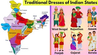 Traditional dresses of Indian States | Traditional Dresses From All Indian States |  Indian costumes