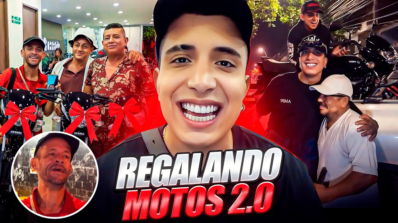REGALÉ 6 MOTOS A LAS PERSONAS MÁS NECESITADOS 🙏🏻 REPARTIENDO BENDICIONES EN CALI 🏍️❤️ | MRSTIVENTC