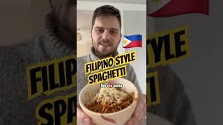 Filipino style spaghetti is underrated 🇵🇭 #pinoyfood