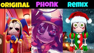 The Amazing Digital Circus Original vs Phonk vs Remix