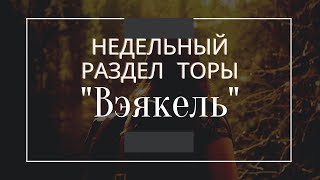 Недельный раздел Торы &quot;Вэякель&quot;