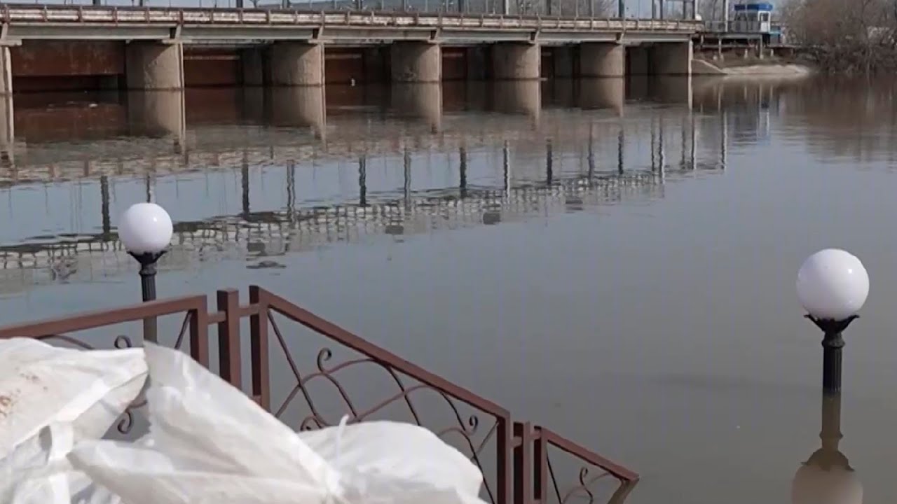 Километр набережной затоплен в центре Кургана из-за критического уровня воды в реке Тобол