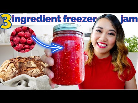 FAST & EASY Homemade Raspberry Freezer Jam