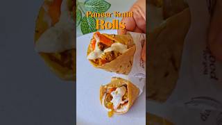 High Protein Paneer Kathi Roll Recipe | 26g Protein Healthy Paneer Wrap | Easy Lunch & Dinner #shots