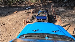 testing the backyard rc crawler course with the toyota tacoma sr5 Enduro Trail Truck, Knightrunner