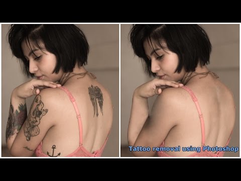 How to remove a tattoo with Photoshop.