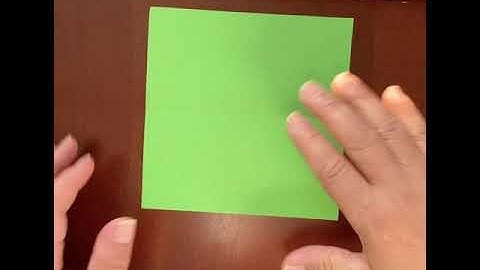 Origami - Making an Equilateral Triangle