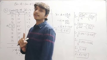 STD 11th GSEB Statistics Ch-4 M.of Dispersion (Part ) {Exercise-4 Sec-F(2,3,4)} By Sameer Dhabalia