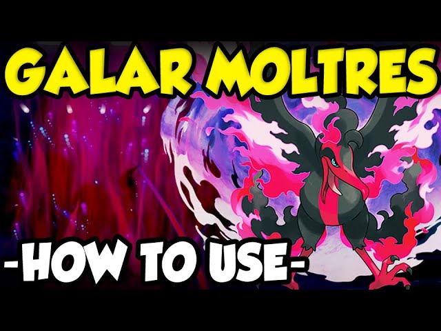 Pokemon Sword and Shield Galarian Moltres 6IV-EV Trained